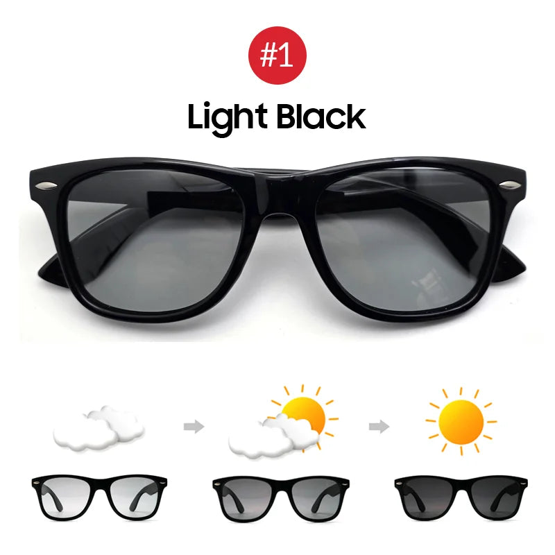 VIVIBEE Classic Deisign Square Polarized Men Driving Sunglasses Photochromic Polar Sun Glasses 2026 Trending High Quality Shades