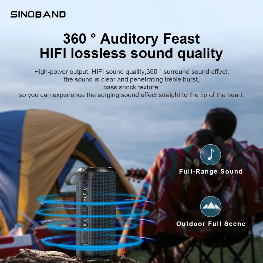 XDobo Sinoband Challenger 50W high-power Bluetooth speaker portable subwoofer stereo IPX7 waterproof wireless Bluetooth speaker