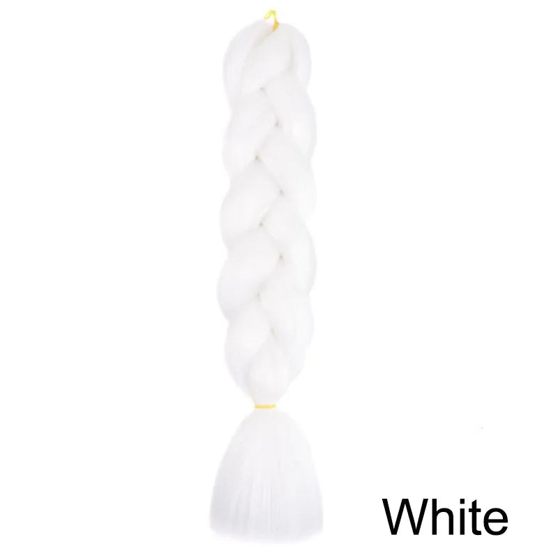 24-Inch Jumbo Box Braiding Hair Extensions | Yaki Straight Synthetic Dreadlocks