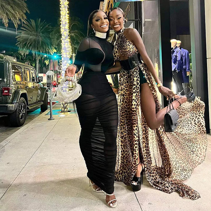 Black Velvet + Mesh Illusion