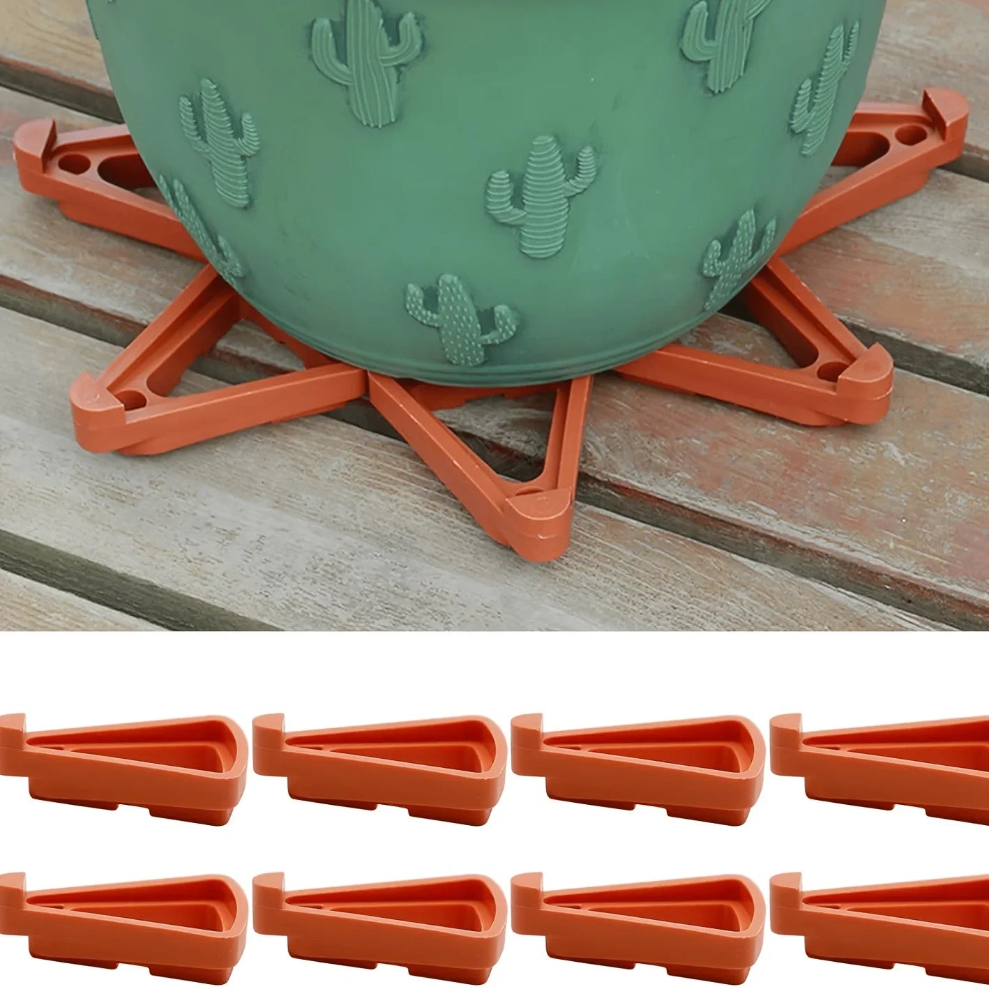 12pcs Plant Pot Foot Flower Pot Support Invisible Triangle Holder