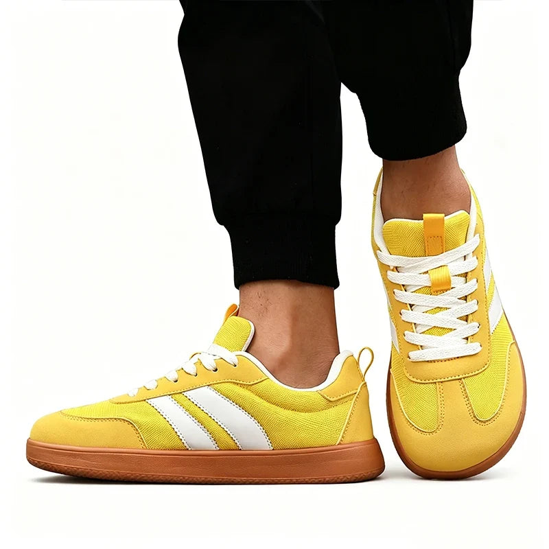 Women's Wide Foot Sports Shoes, German Training Shoes Trendy Shoes Minimalist Retro Fashion Breathable Mesh Casual Walking Shoes