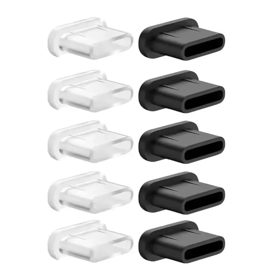 1/40pcs Type C Anti-Dust Plugs Silicone USB C Charging Port Dust Cover