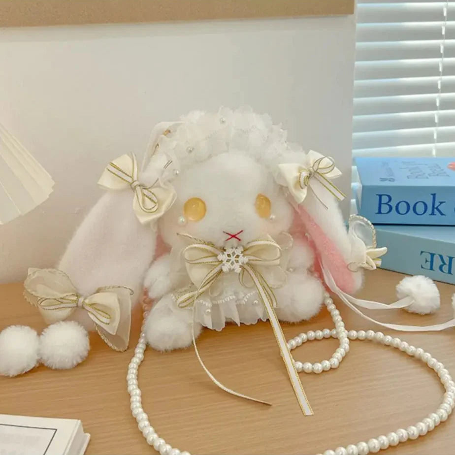 Bolso de peluche Conejo y Lazos