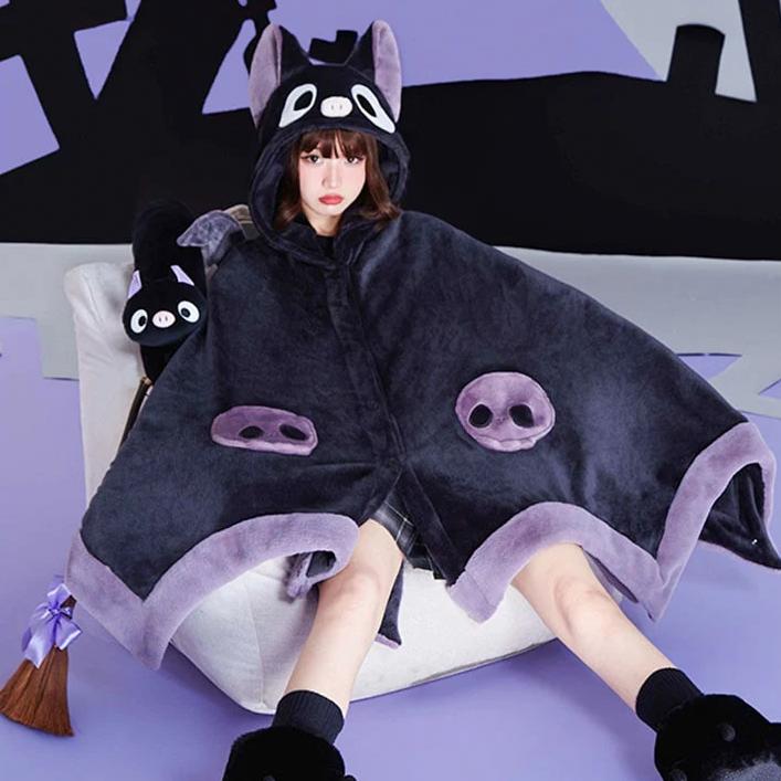 Capa de murciélago de peluche