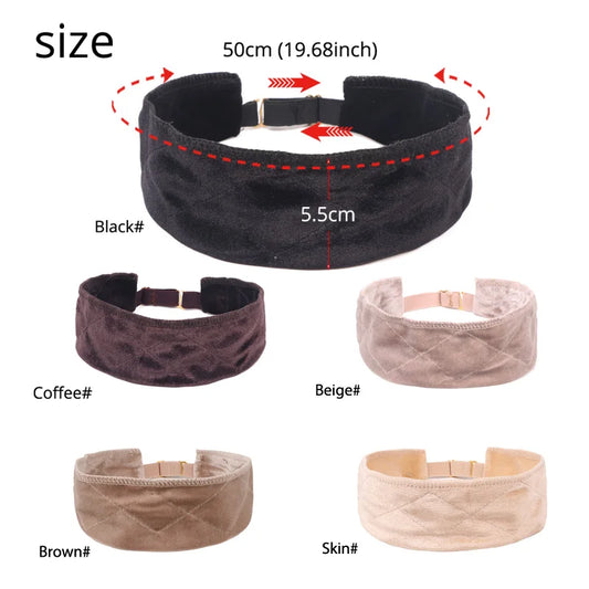Nueva banda invisible para pelucas Plussign, diadema de agarre para pelucas de encaje frontal, 1 unidad/lote, color nude, banda de terciopelo antideslizante para sujetar pelucas