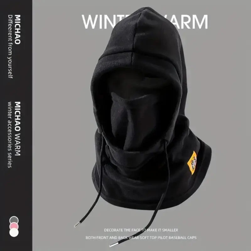 Winter Warm Hat with Mask and Neck Warmer 3-in-1 Windproof Balaclava for Men Women Masked Hat Cycling Cold Weather Protection
