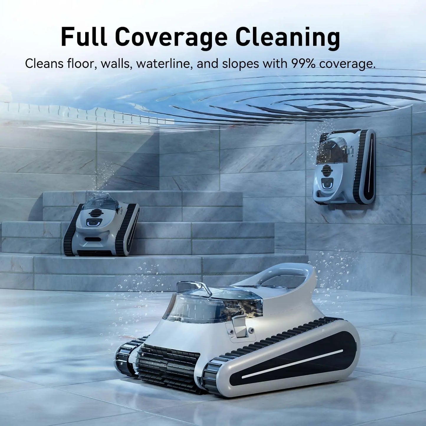 Seauto Crab Pro Cordless Robotic Cleaner, for Inground Pools Up to