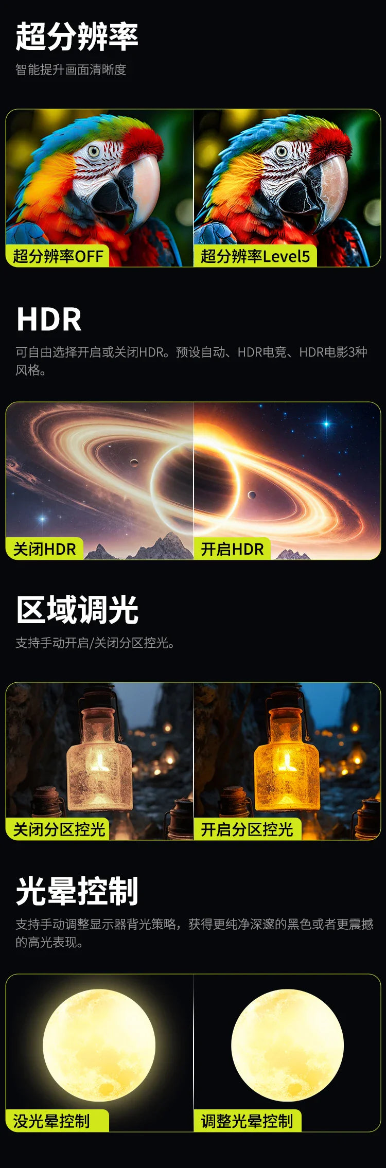 TITAN ARMY 27-inch 2K  MiniLED Quantum Dot 180Hz DC Dimming HDR1000 Fast LCD 1ms Gaming Monitor Professional Esports Display