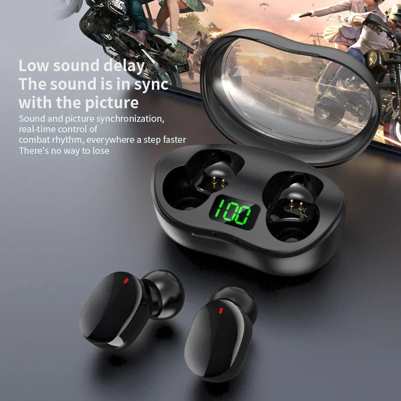 2024 NEW TWS Wireless Headphones 9D HIFI Stereo Music Sports Earphones 5.3 Bluetooth Gaming Headset Waterproof Earbuds With MIC