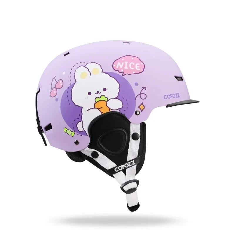 Protect Your Little Ones Cartoon Kids Ski Helmet