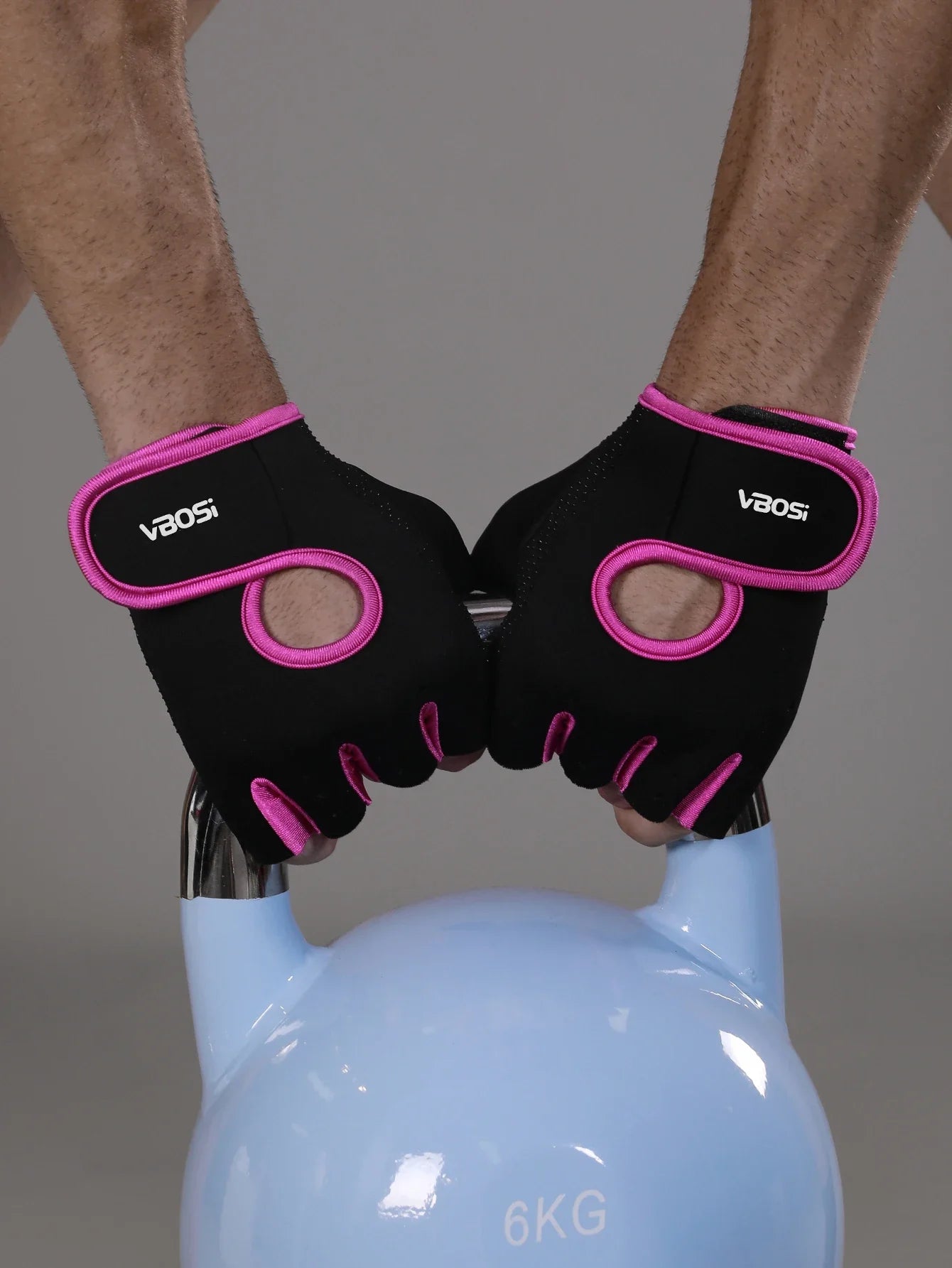 VBOSi Breathable Half Finger Gloves for Gym Exercise Cycling with Anti-slip Dots