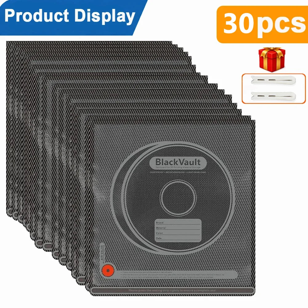 Black 3D Filament Vacuum Storage Bag Humidity Resistant Sealing Bag Keep Filament Dry Fit PLA ABS PETG TPU 3D Printer Filament