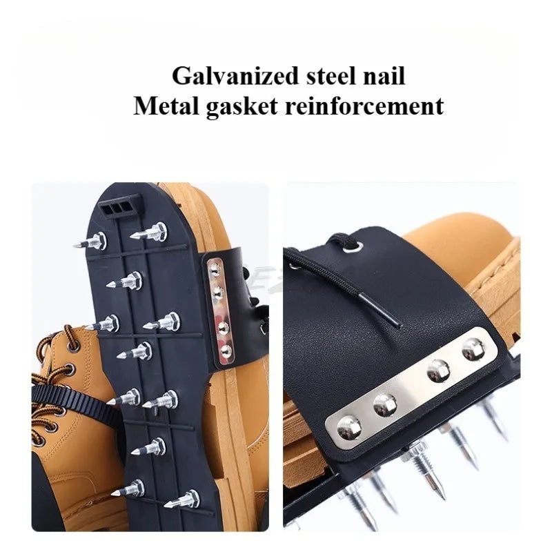 Outdoor Portable Garden Grass Nail Shoes Epoxy Floor Paint Nail Shoes Cement Self Leveling Tools Lawn Loosening Shoes