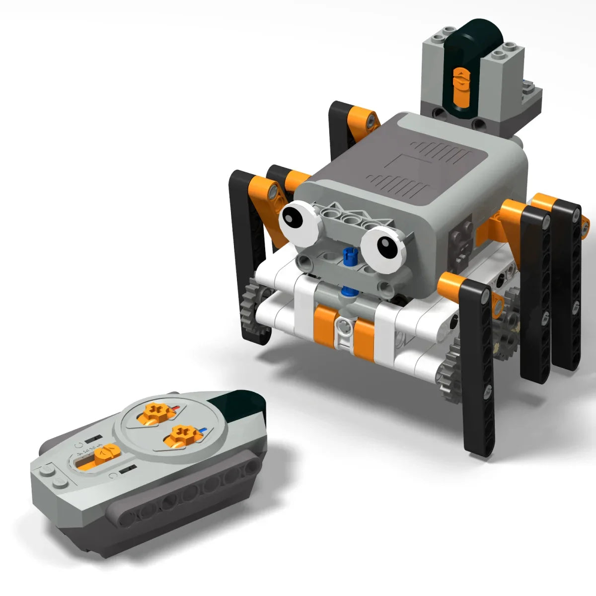 Technical Electric MOC Building Blocks 6-Leg Walking Robot RC Omnidirectional Robot Model DIY Bricks Blocks Toy Fot 14+