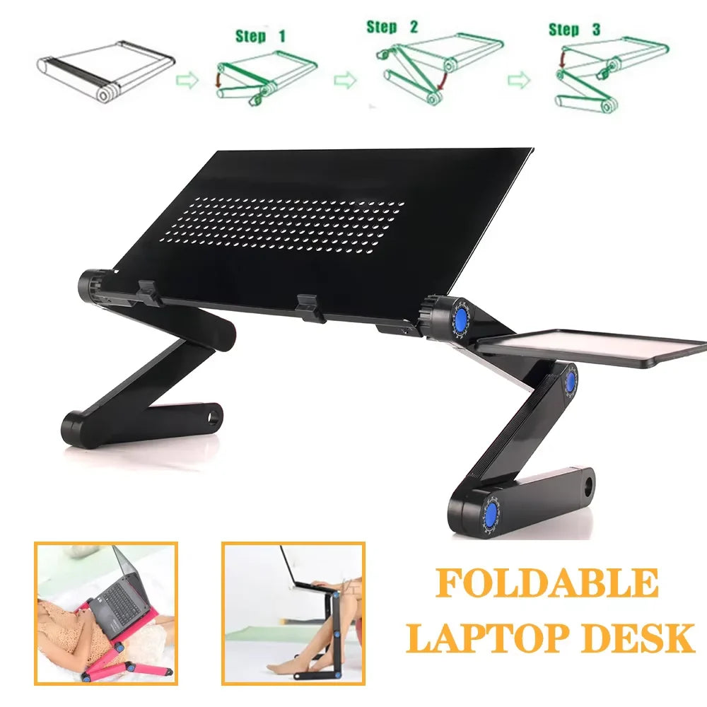 Foldable Laptop Stand Cooling Notebook Bracket Adjustable Ergonomic Laptop Support Base Holder Laptop Tablet Accessories Stands