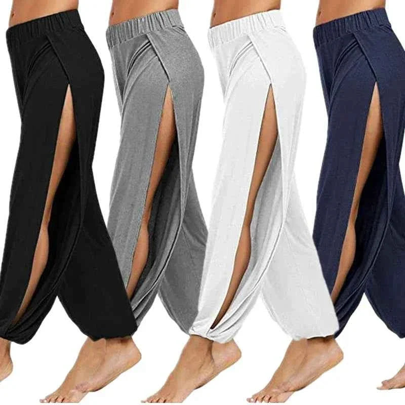 Women’s Split-Leg Wide Harem Yoga Pants