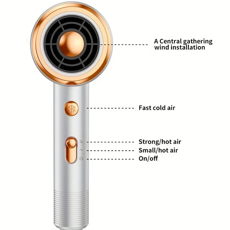 5 in 1 Professional Hair Dryer Powerful with Hot and Cold Air
