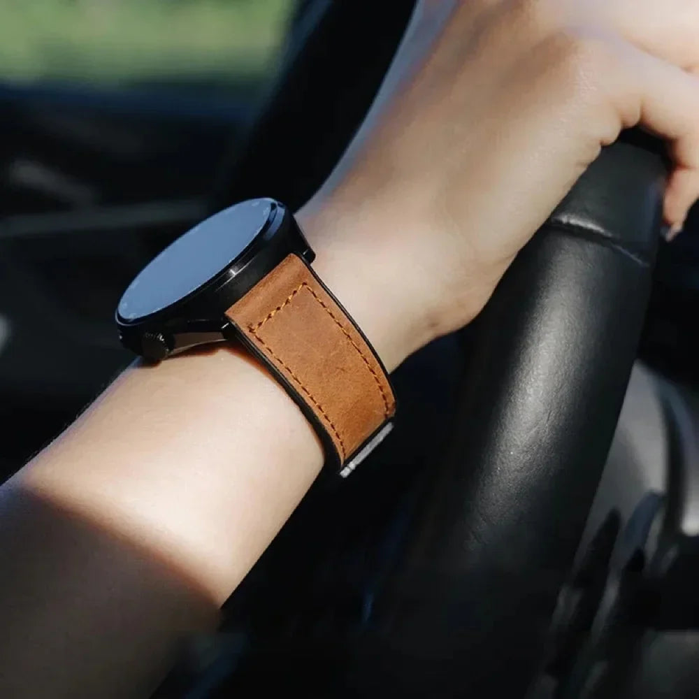 Motorola Moto Watch Leather and Silicone Magnetic Band