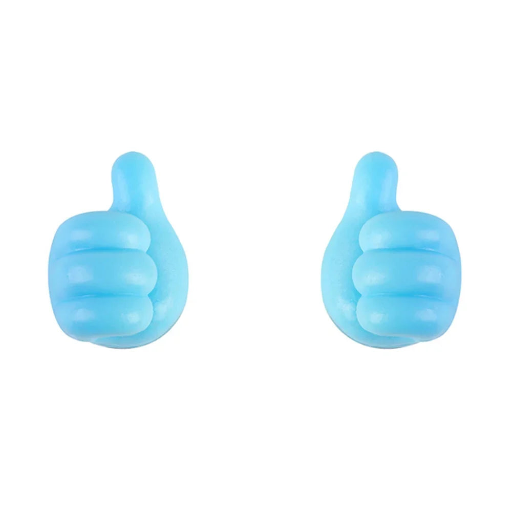 Hand-shaped Rubber Holder Glasses Cable Power Cord Charging Line Self Adhesive Mini Hook Storag Organizer Gadget Car Accessories