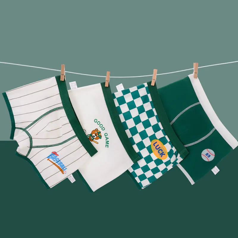 Children's Underwear Boy Panties Underpants  Engineering Vehicle Cars Fire Engine Comfortable Shorts Briefs Boxers For Kids
