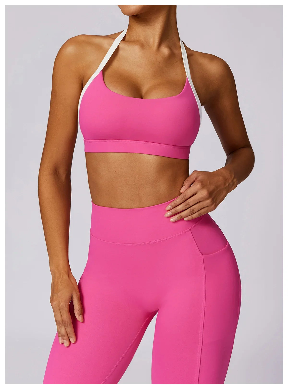 2-Piece Activewear Set – Long Sleeve Crop Top & Leggings