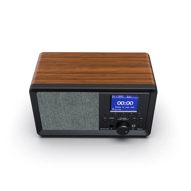 Retro Bluetooth Speaker Stereo FM Radio Alarm Clock Multi-function Bluetooth Speaker Wireless Sound Box