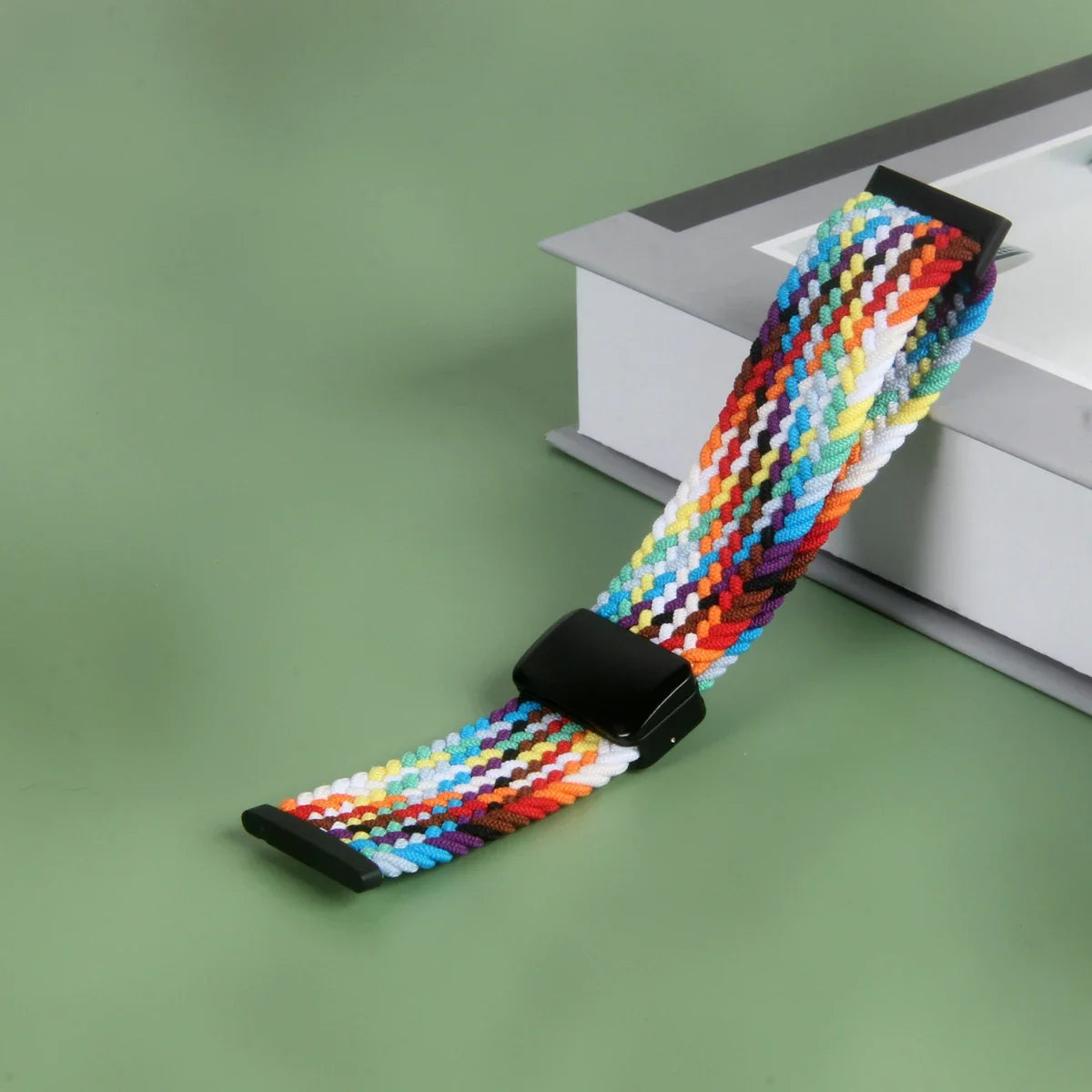Fitbit Versa 4, 3, 2 & Sense 2 Braided Nylon Band, Magnetic Clasp