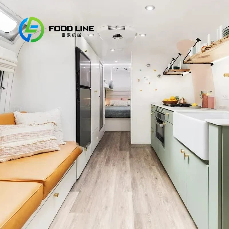 Customized Compact Off-Road Camping Camper Trailer Small RV Travel Caravan For Outdoor Self-Driving Camping Adventure