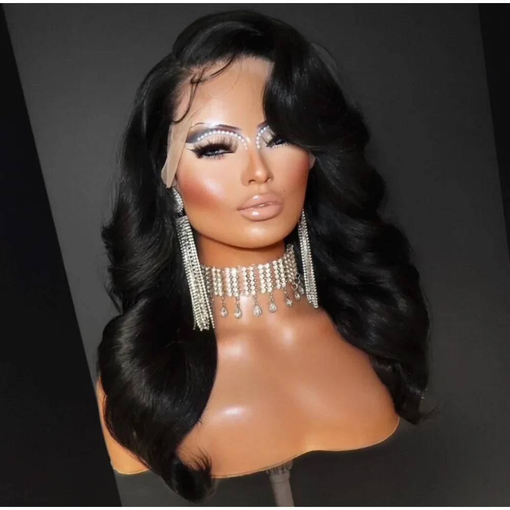 13x4 Body Wave Lace Front Wigs Human Hair Pre plucked  With Baby Hair 200 Density Glueless Human Hair Wigs For Women