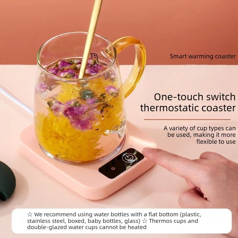 Smart 55  Degrees Warm Cup Warmer EU US Plug 220V 110V Insulated Heating Pad Heating Coaster for Milk Coffee Office Tea Home Use