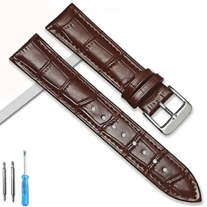 Huawei Watch & Watch GT Crocodile-Embossed Leather Buckle Band