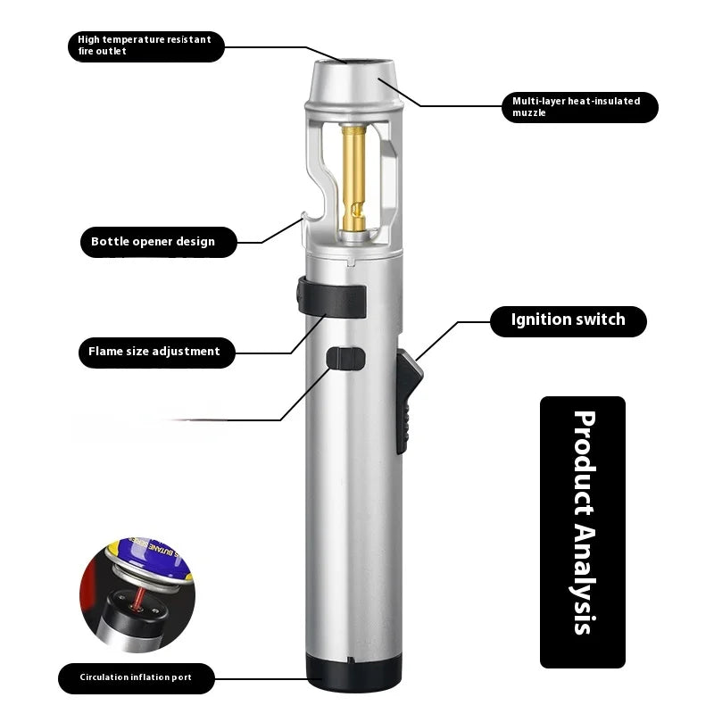 BlazeMaster: Soplete de metal cortavientos para barbacoa y más