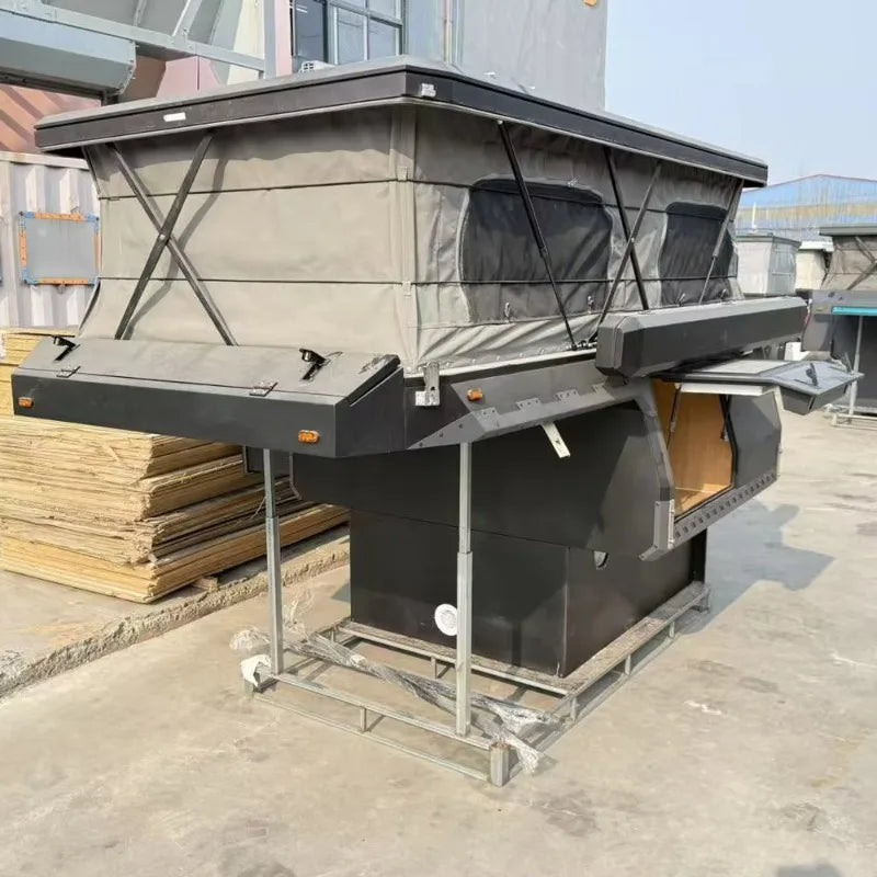 Truck Camping Cabin, Fully Equipped Pop-up Camping Cabin with Shower, Kitchen, Bed, and Storage, Suitable for Outings and Travel