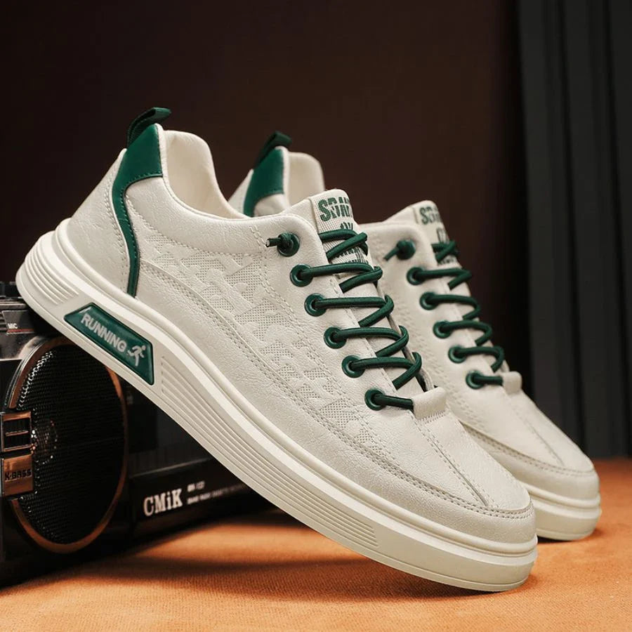 Men's Fashionable Solid Color Low-Top Shoes, Comfortable, Non-Slip, Durable Casual Sneakers, Suitable for Men's Outdoor Activities