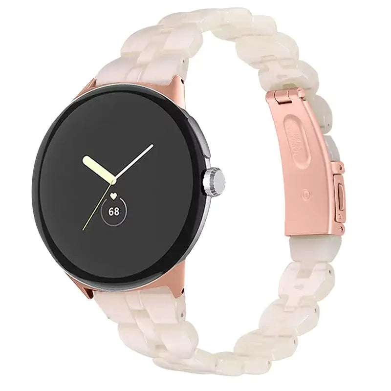 Google Pixel Watch 5, 4 & 3 41mm Resin Link Bracelet Band