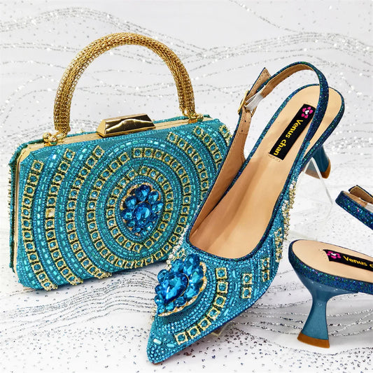 Juego a juego de zapatos y bolso nuevos HVC1-2