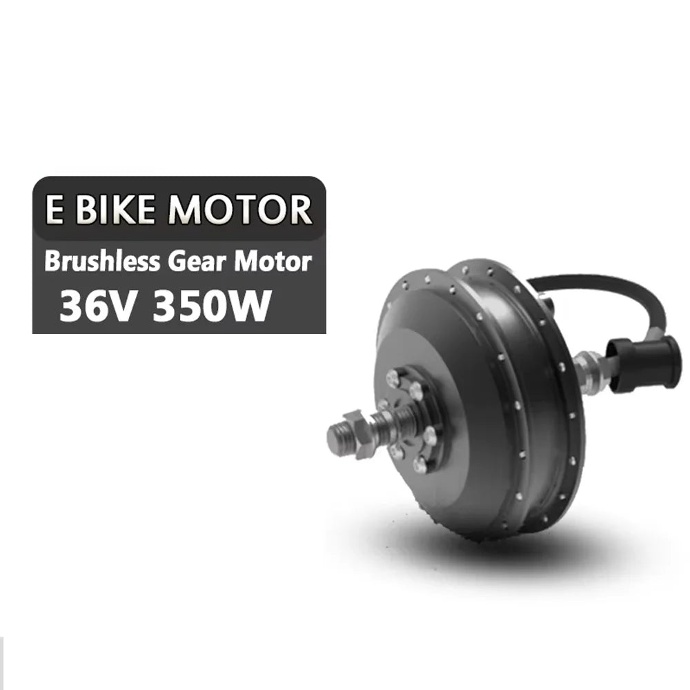 Electric Bike Motor Wheel 36V 250W 350W 500W Brushless Gear Hub Motor Front Rear 20"24"26"27.5"28"29"700C E Bike Motor Wheel