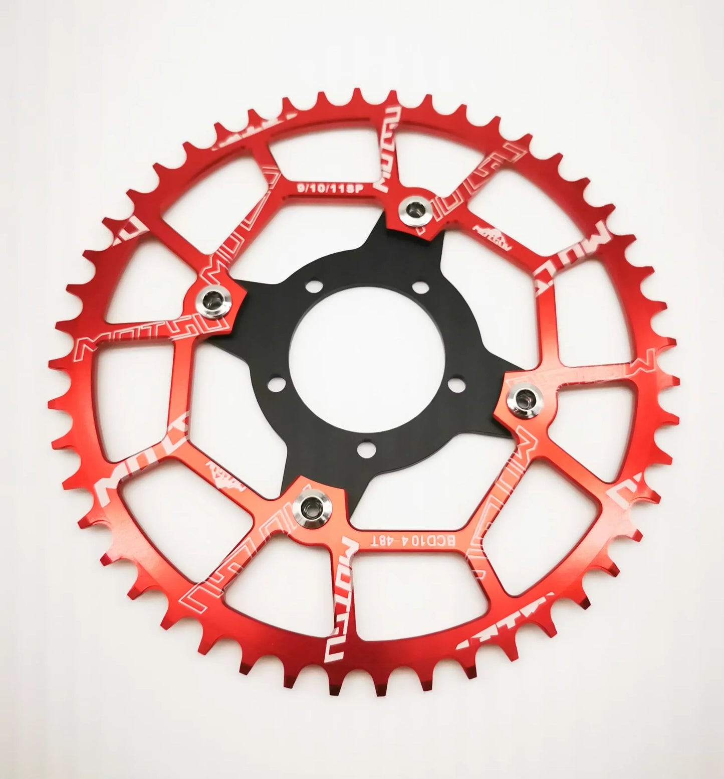 ALLTOO Bike Part Bicycle Crankset Bafang 104BCD Motor Aluminum Alloy Chainring Mid Drive Adapter For Electric E-bike 32T-52T