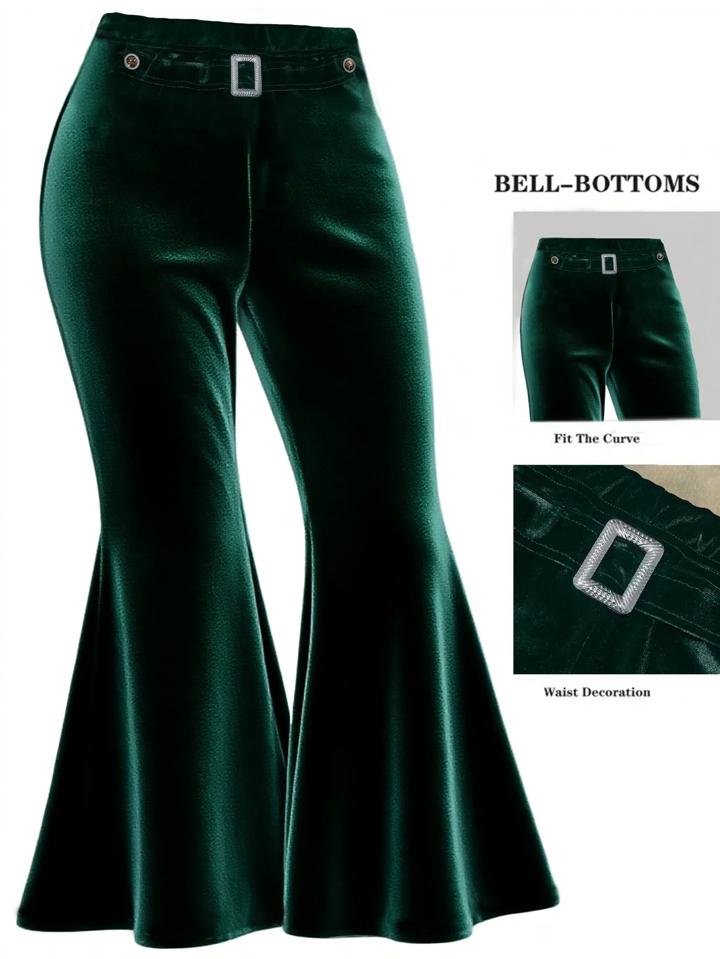 spring and autumn versatile wide-leg pants with metal decoration large size gold velvet wide-leg pants casual pants