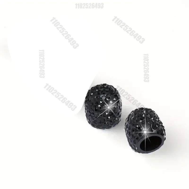 Diamond Crystal Motorcycle Car Tire Valve Caps 4/2pcs Shining Dust-proof Wheel Valve Cover Vehicle Bling Valve Cap Styling Toos