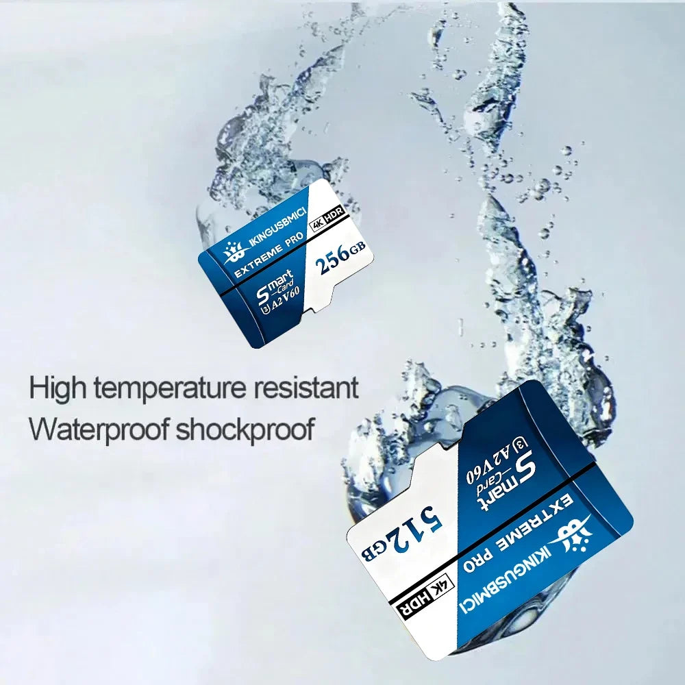 TF Cards Micro TF SD Card SD Cards Memory Card 256GB 512GB 32GB C10 U1 V30 Waterproof for Smartphone PC Nintendo Switch Gaming