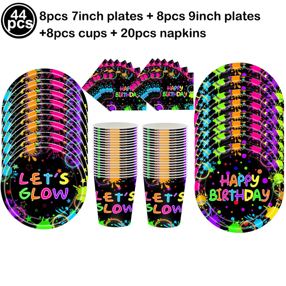 6 12 24 30 Pcs Neon Party Supplies Neon Formal Hats Glow In The UV Light Party Fluorescent Hat UV Light Party Decorations Adults
