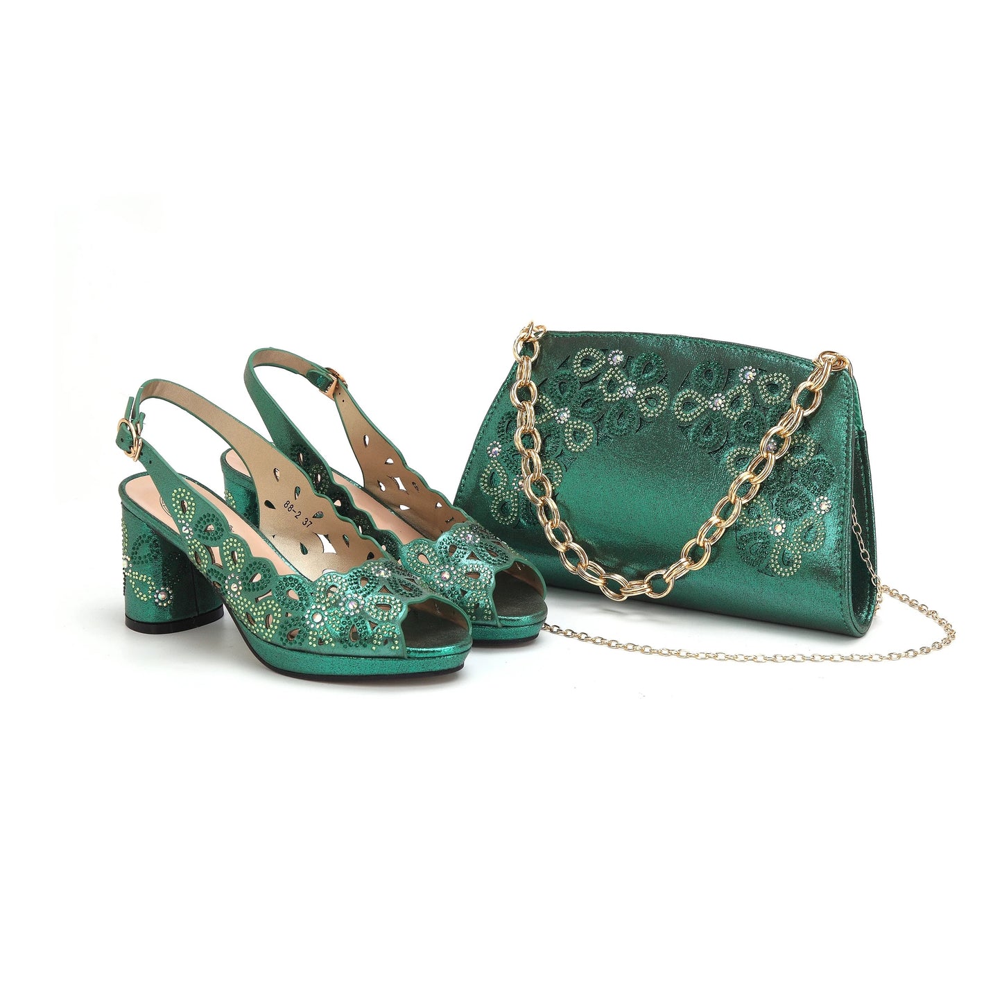 Conjunto italiano de zapatos y bolso Nuevo 2024 HAE1-5
