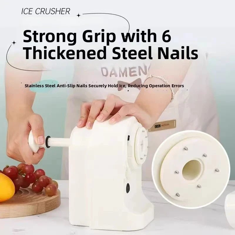 Automatic Ice Shavers Mini Electric Ice Crusher for Outdoor Camping New Shaved Ice Milkshake Maker Household Shaved Ice Machine