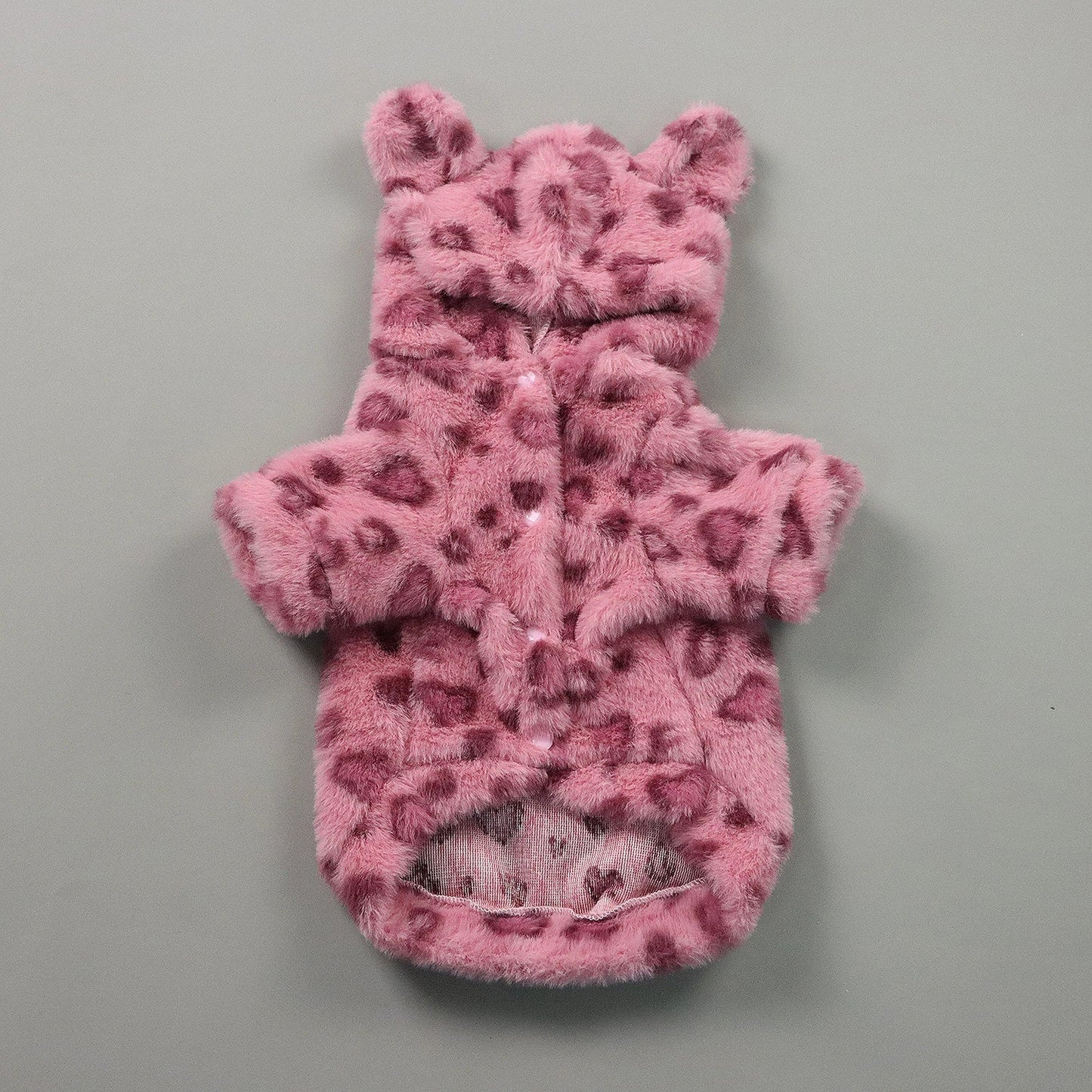 Pet Warm Clothes for Dog Cat Puppy Jacket with Lovely Ear Hat Fuzzy Coat  Sweatshirt Dog Costume Outfits for Small Medium Dog fo