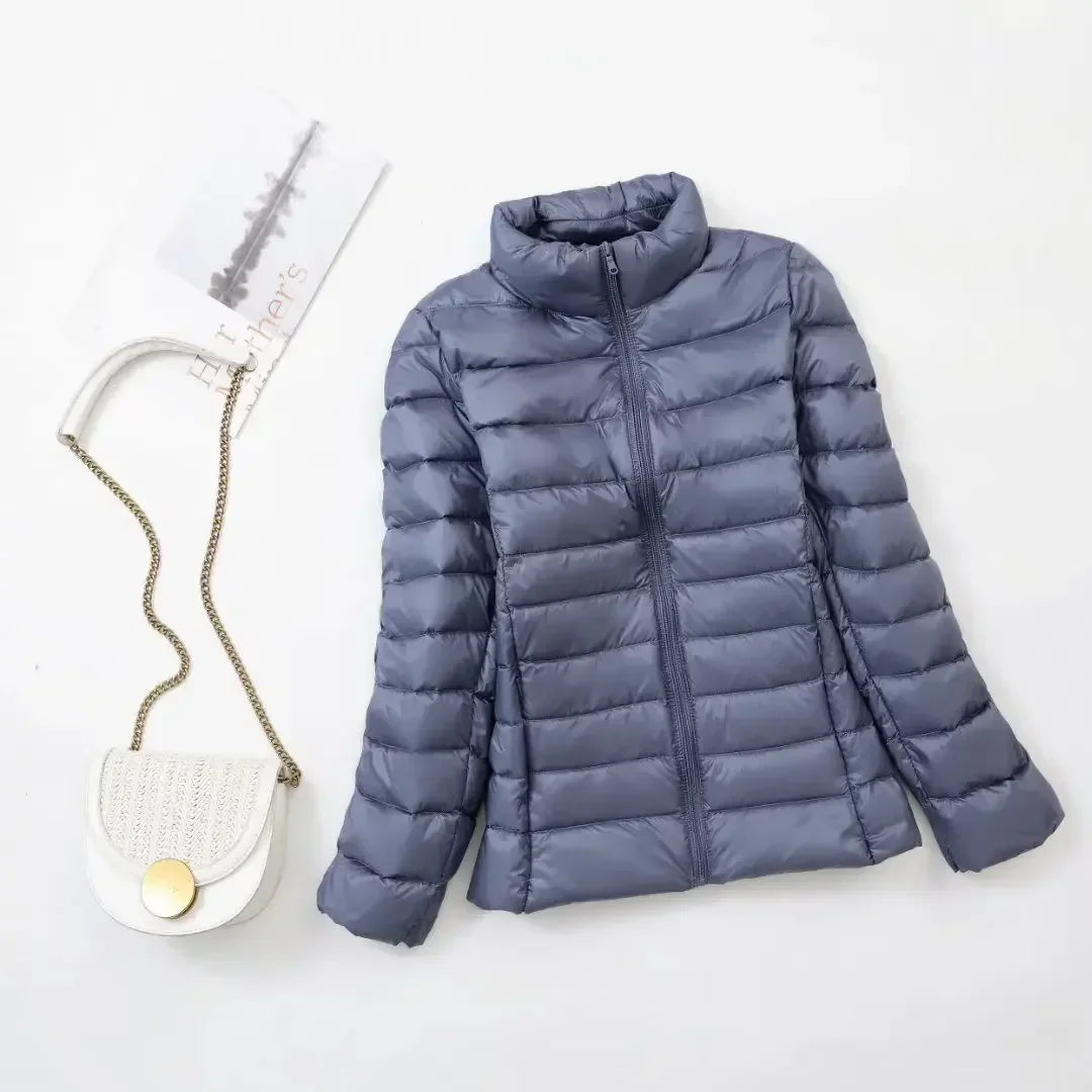 Plus Size down Jacket Female Short Ultra Lightweight Packable Puffer Coats Women Fashion 15 Colors Warm Slim Fit Parkas 7XL