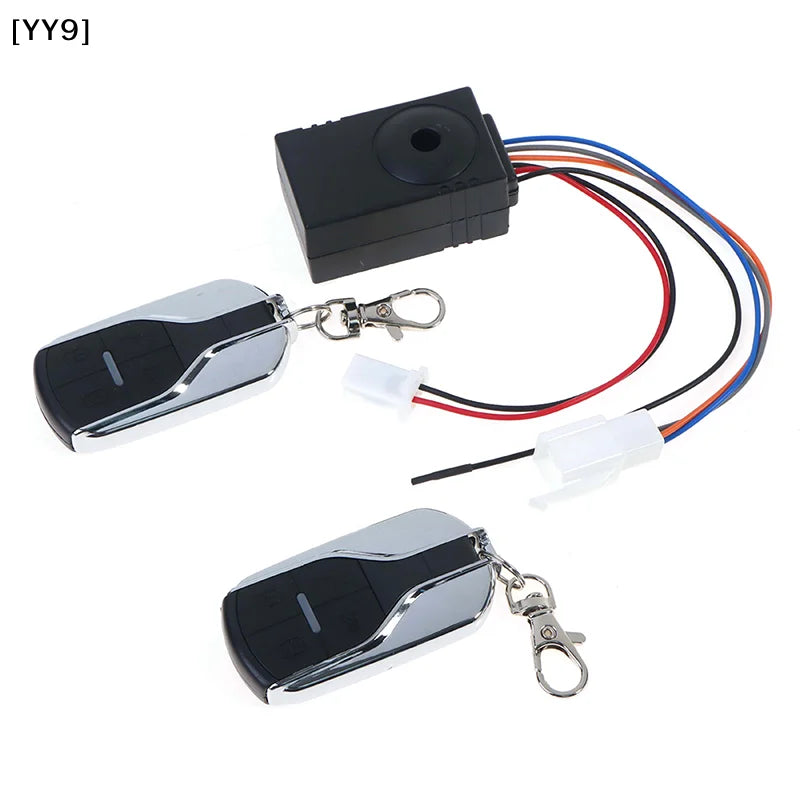 36-72V E-Bike Anti-Theft Alarm System, Wireless Remote Control Smart Security Lock for Electric Bicycle Scooter[][YY][YY9]