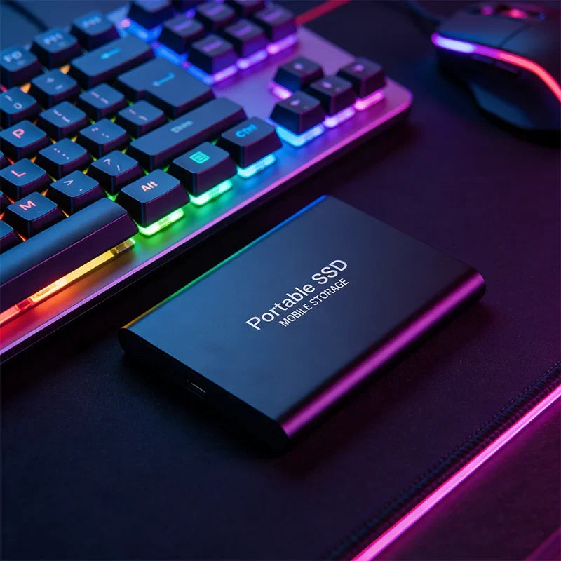 Reliable Slim Storage Device Portable External SSD 1TB 4TB 16TB 128TB High Speed for Notebook Laptop Computer