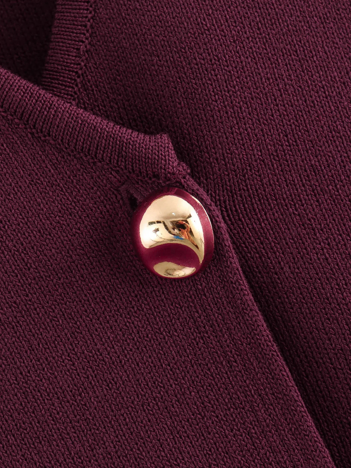 Foridol Gold Button Knitted Tank Top Women Autumn Winter Burgundy Short Vest Sleeveless V Neck Chic New Fashion Tops